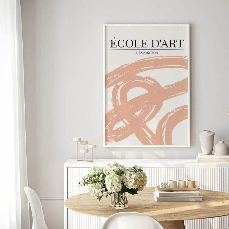 Flowing Forms v2 Print, Polished Gold Picture Framed, 10" H x 8" W x 1.25" D