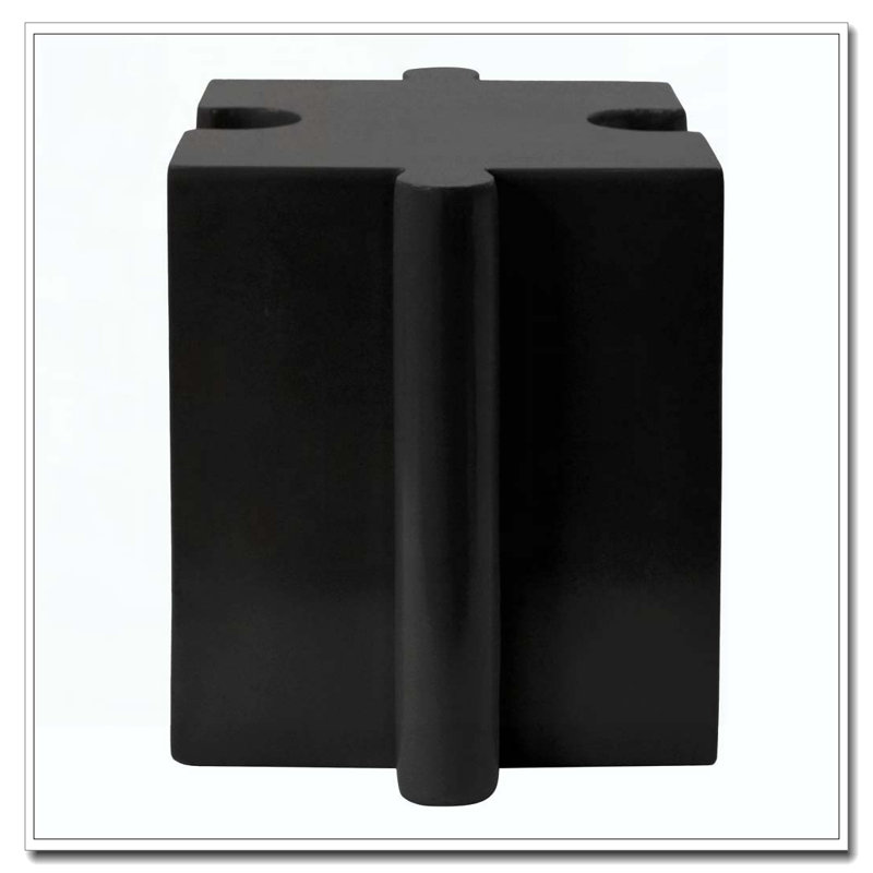 Table d'appoint Art, Noir-1