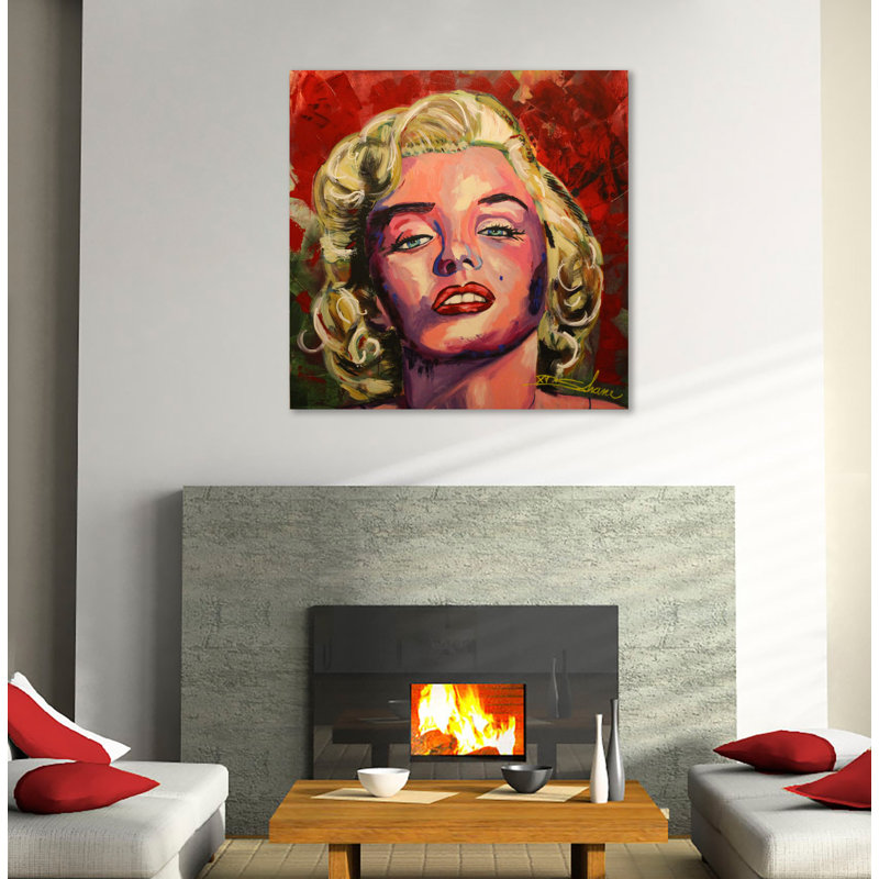 Marilyn Monroe par Shane Miller - reproduction d'art sur toile tendue, H 36 po x l 36 po x P 1,5 po