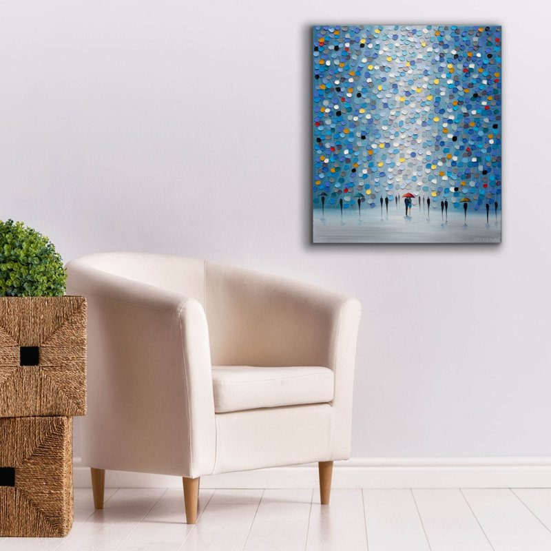 Engelien " Blue Heaven " by Ekaterina Ermilkina, 30" H x 26" W x 1.5" D
