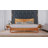 Sunset Solid Wood Bed Frame Solid Wood Bed Frame with Artistic Patterned Headboard, Mid-Century Art Deco Design-966595039-966595032