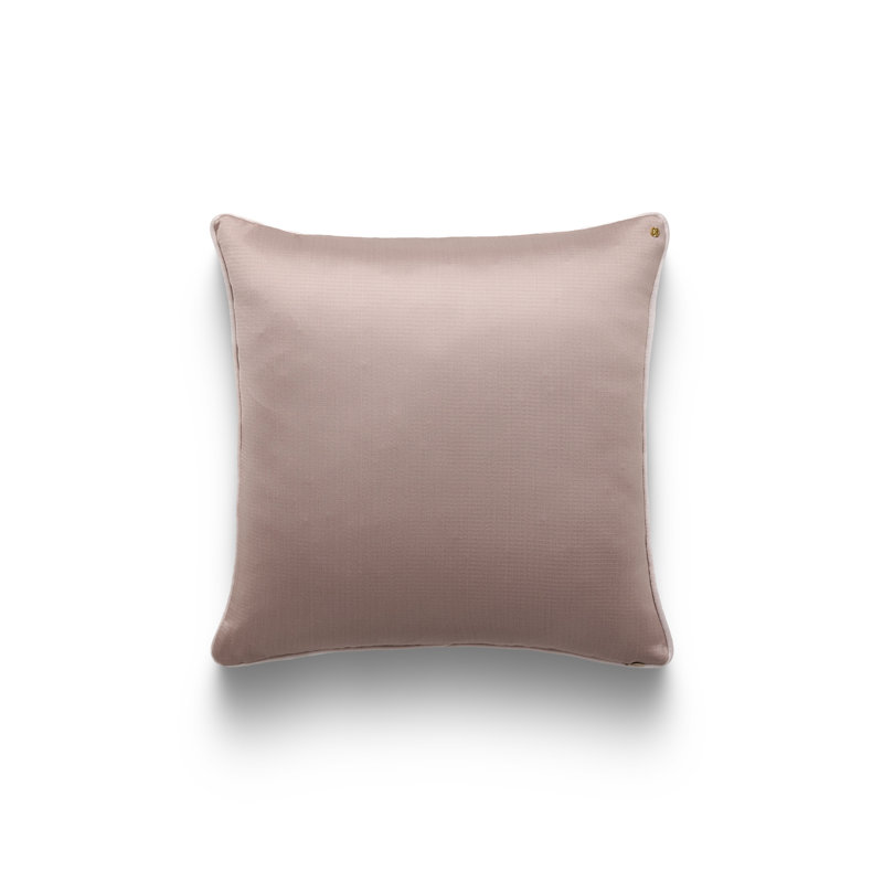 Silk Road Solid Kutnu Pillow, Taupe