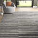 Gertie Striped Natural/Slate Area Rug