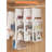2 Packs Hanging Handbag Purse Organizer For Closet, 8 Pockets Space Saving Purse Storage Organizers, Wardrobe Bag Organizer Pocketbook Organizer, 45.7 L X 14.1W (2 Light Gray)