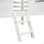 Lit mezzanine simple simple avec toit et deux fenêtres à l'avant