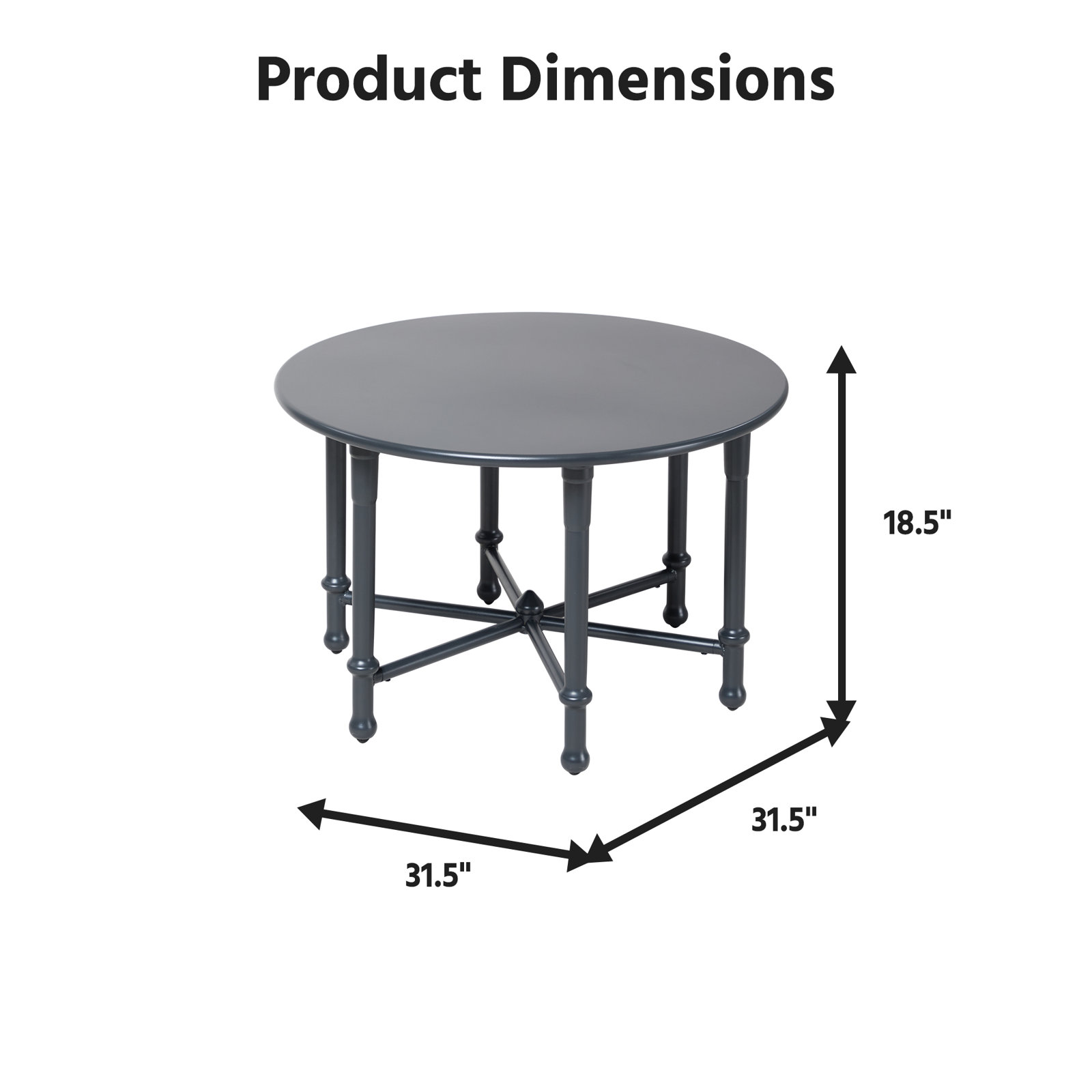 Carbie 32" Patio Table