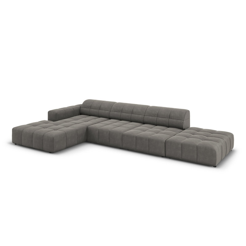 Chicago 5 Seater Corner Sofa, Left Hand Facing, Grey