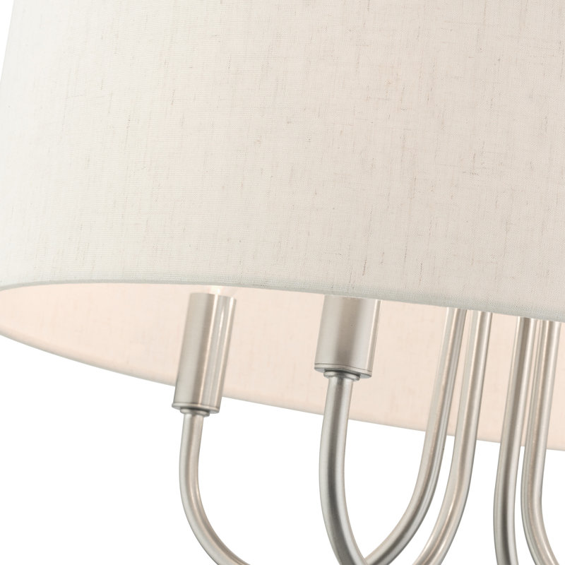 Miala 4 - Light Shaded Pendant, Brushed Nickel