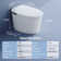 Smart Bidet Toilet Tankless with Booster Pump, Auto/Foot Sensor Flush, Power Outage Flush, Warm Wash