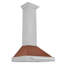ZLINE 30 in. Convertible DuraSnow Stainless Range Hood with Copper Shell and Handle (KB4SNX-C-30)