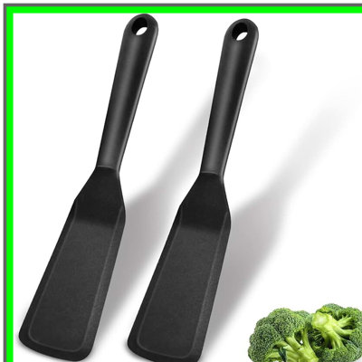 Silicone Spatula Set for Cooking, Heat Resistant, Non-Stick, 2 Pieces