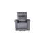 Fauteuil inclinable en tissu gris anthracite Arlen