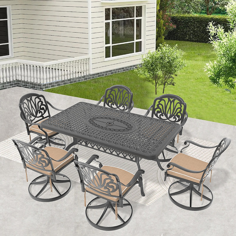 Cast Aluminum Patio Furniture, 6
