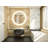 Round Framed Dimmable LED Anti-Fog With 3 Color Adjustment Bathroom Mirror Front&Backlit Vanity Mirror with Tempered Glass-105502954-105502961