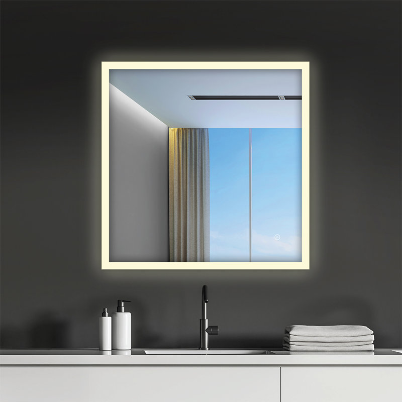 Miroir de salle de bain Washingtonville, 30 po x 30 po