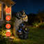 Fontaine d'eau 23,62 "avec lumières à DEL, fontaine de jardin en cascade pour le patio