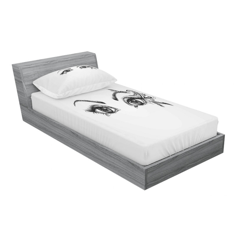 Microfiber Sheet Set, Twin Sheet Set with Fitted Sheet