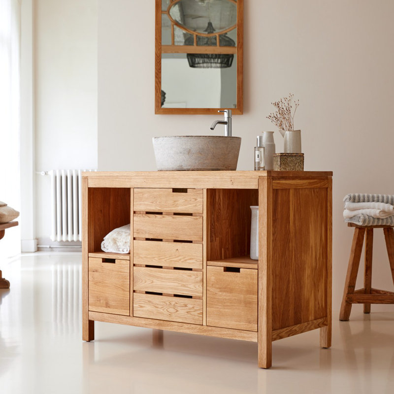Bathroom Vanity Base Only in Natural