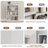 Brusnice Standard Bookcase with Shelf-762670711-742357573
