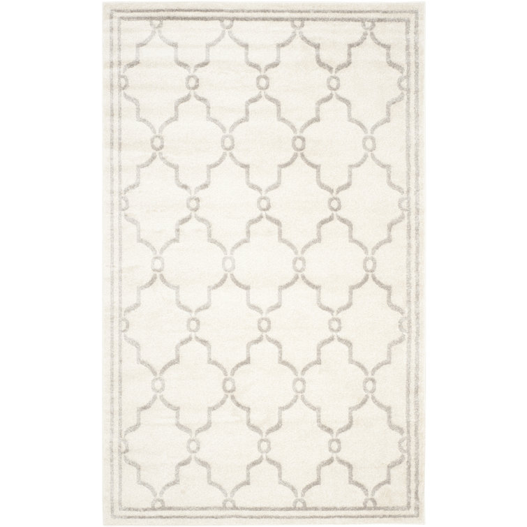Ammundsen Geometric Ivory/Light Gray Area Rug
