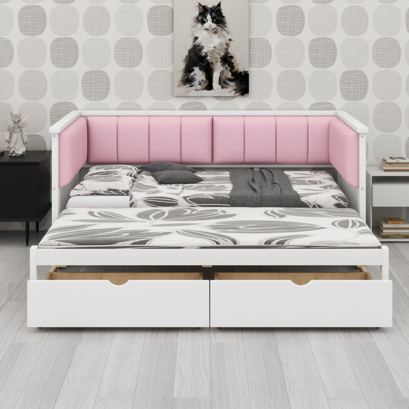 Space-Saving Daybed Featuring Hidden Storage and Comfortable Upholstered Support