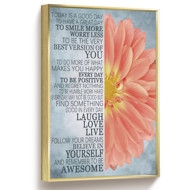 Tournesol 5 - Art textuel sur toile, H 16 po x l 12 po x P 1,5 po, Or