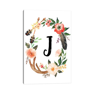 J (Initial) - Painting on Canvas