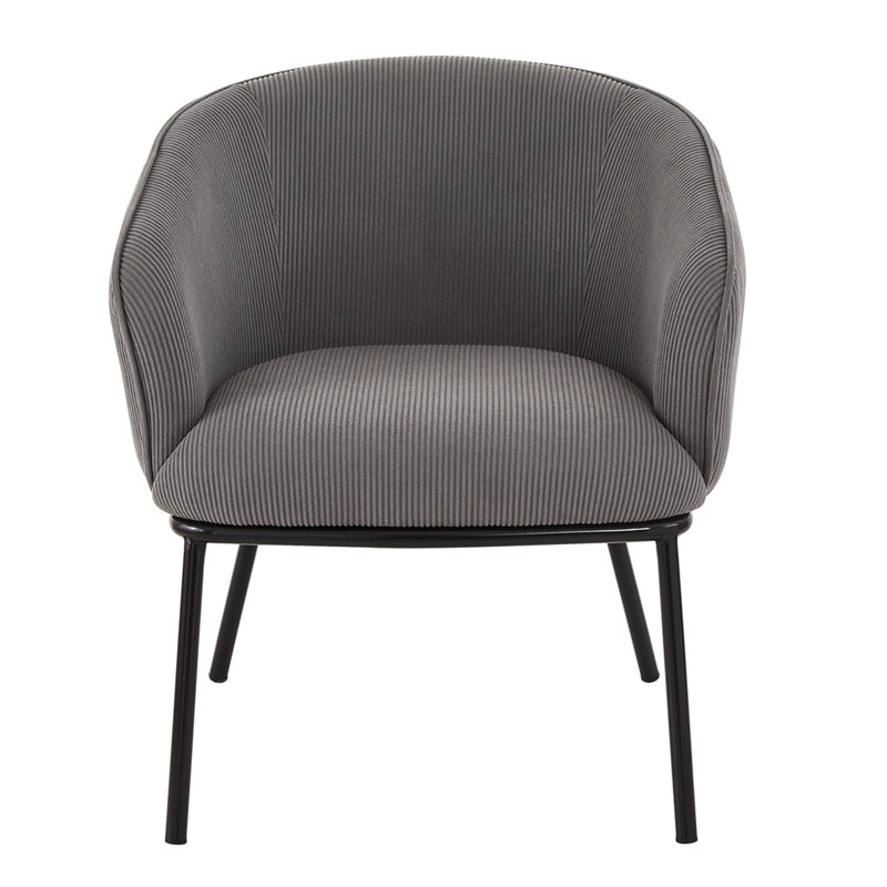 Fauteuil demi-tonneau Mid-Century, Grey