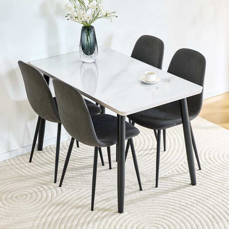 Ensemble de salle à manger rectangulaire pour 4 à 6 personnes Modern