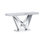 54.6" W Glam Sofa Table, Chrome