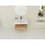 Meuble-lavabo mural 30 po avec lavabo en résine, tiroir à fermeture en douceur et fixation à flotteur