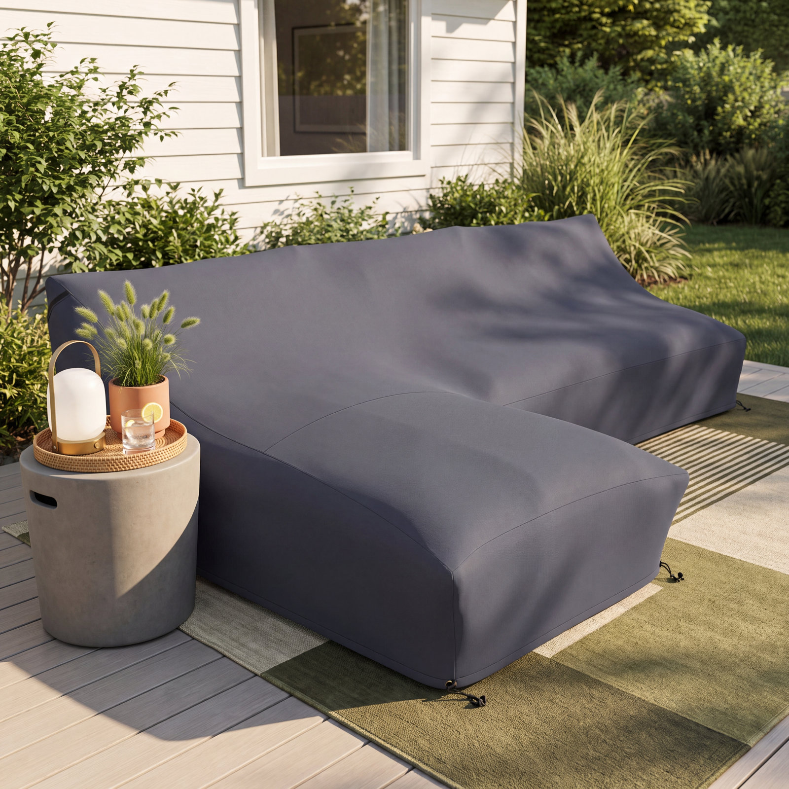 111" Aluminum Outdoor Patio Sectional Cover