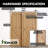 Brushed Nickel Straight Design Single Track Bypass Two Door Hardware Kit-54547701