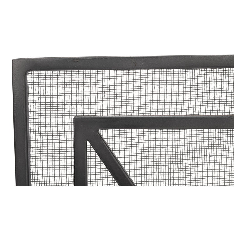Single Panel Iron Fireplace Screen