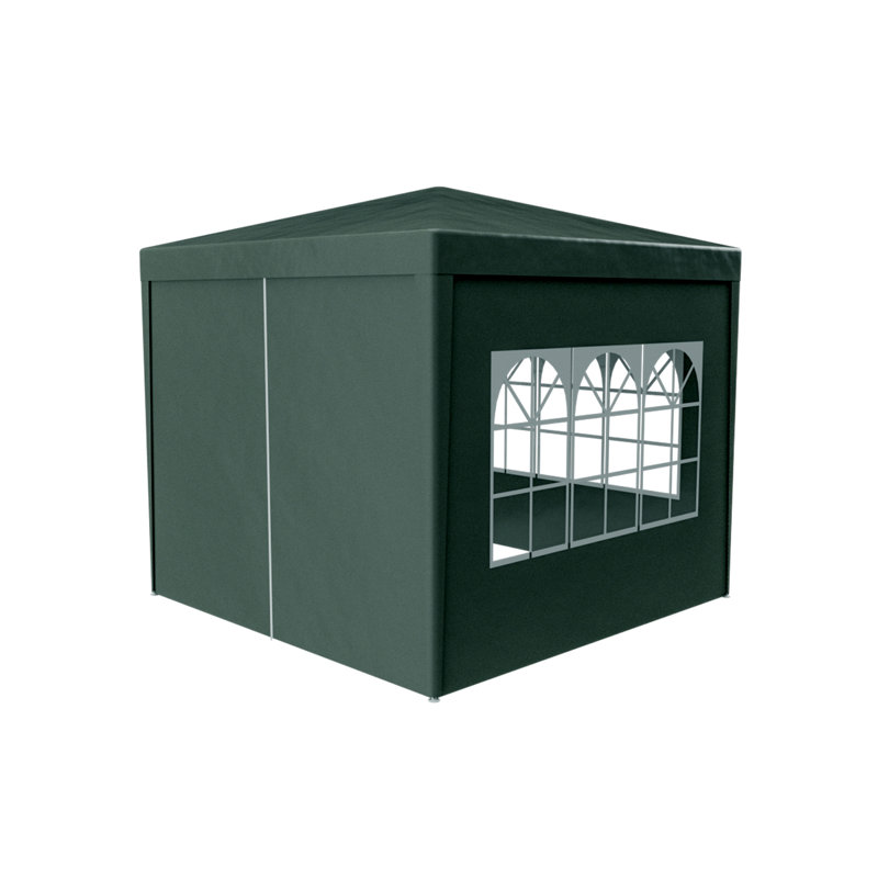Gazebo extérieur robuste de 3 x 3 m (10 x 10 pi), idéal pour les fêtes, événements, mariages, pendaisons de crémaillère et camping. Avec parois latérales amovibles.