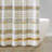 Cotton Stripe Printed Shower Curtain With Tassel