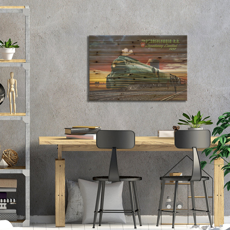 " Penn RR " by Larry Grossman, 18" H x 26" W x 1.5"D