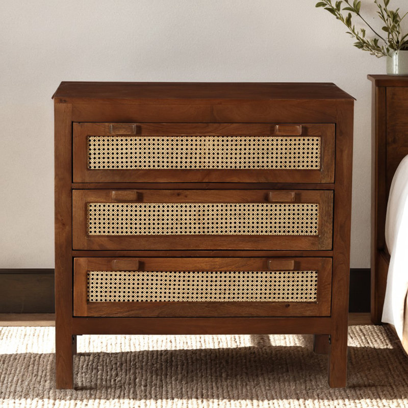 Mango Wood Three Drawer Dresser