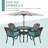 4 - Person Patio Dining Set with Round Table , Cushions Included-397942233