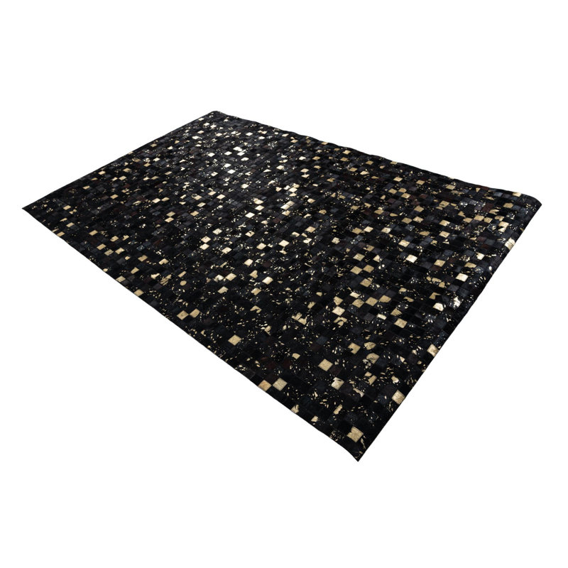 Tapis noir Juliana