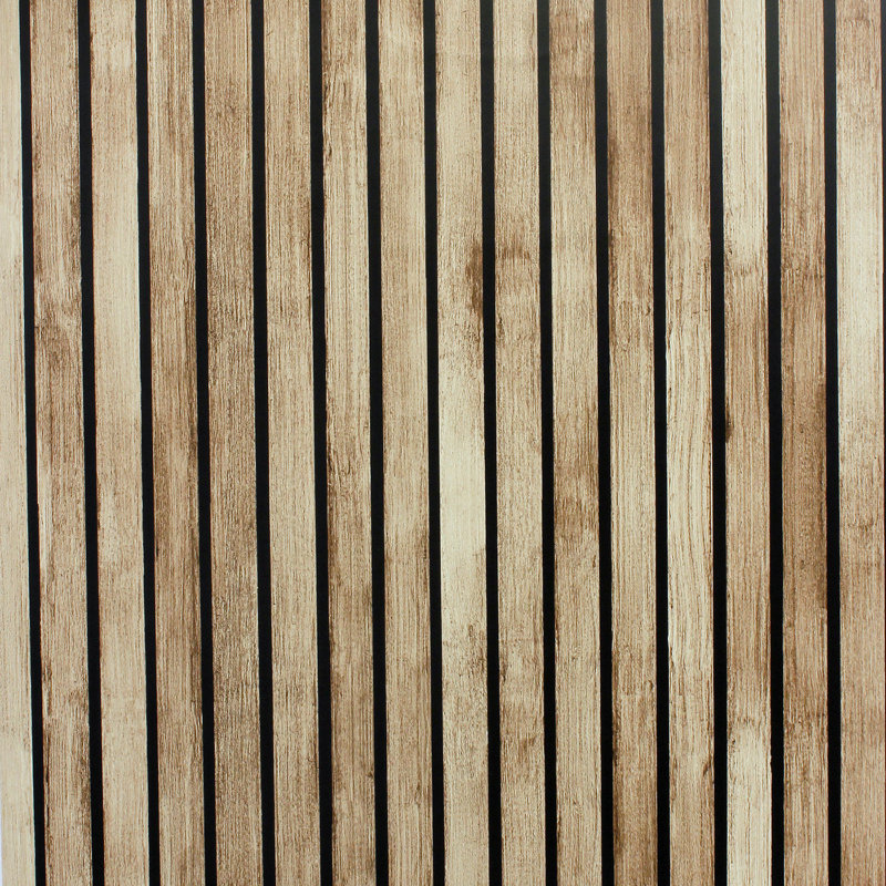 Papier peint en bois brun clair Hermann