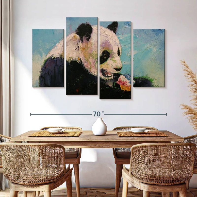 Brampt Panda Ice Cream, 42" H x 68" W