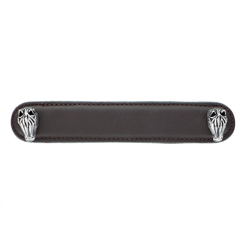 Equestre 3" Center to Center Bar Pull, 5", Antique Silver
