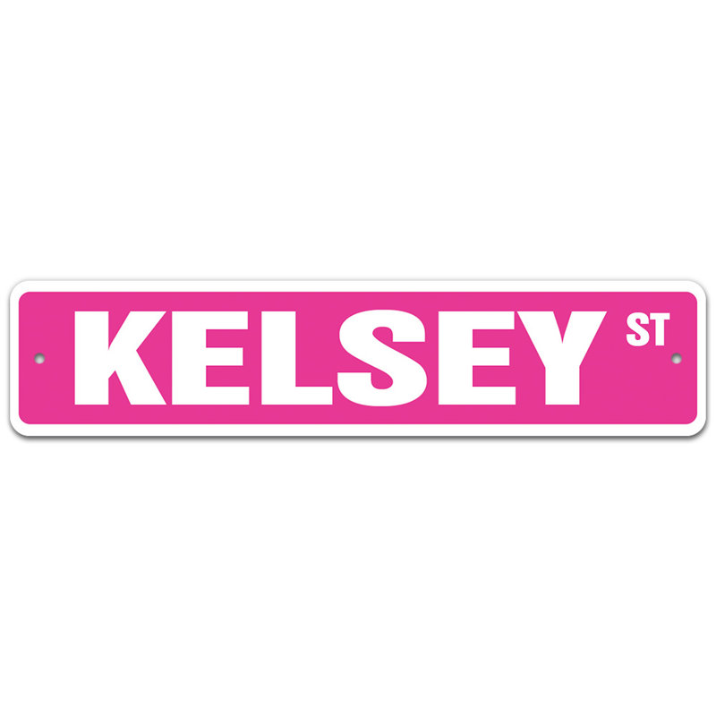 Plaque de rue Shaly, H 4 po x l 18 po x P 0,1 po