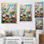 Plants Field Pointillism Dot I - impressions sur toile florales-91325812-91325815