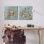 «Traditional Flower Portrait», ensemble de 2 reproductions d'art sur toile par Lanie Loreth-1515394640