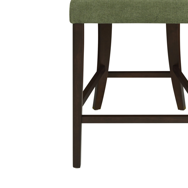 Tabouret de comptoir rétro, Noir, Vert