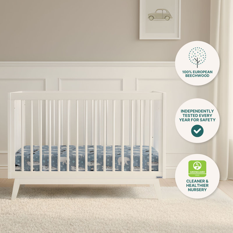 Soho 3-in-1 Convertible Crib, White