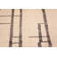 Tapis moderne à motif primitif abstrait One-of-a-Kind