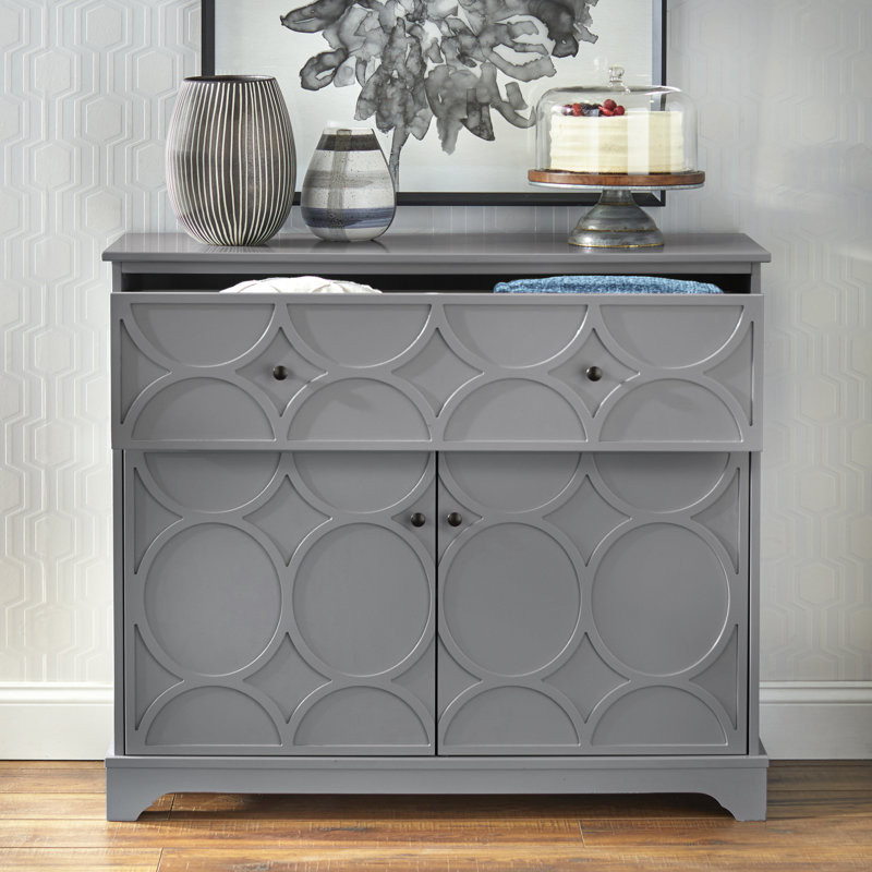 Buffet décoratif 2 portes Gainey Cuomhouse, Gris anthracite